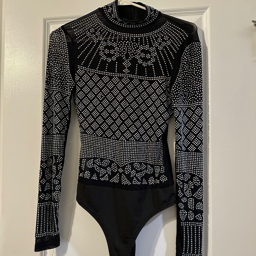 Rhinestone bodysuit